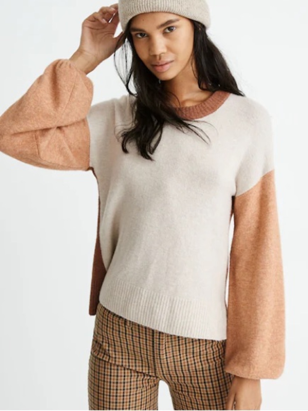 Madewell Colorblock Peyton Pullover Sweater